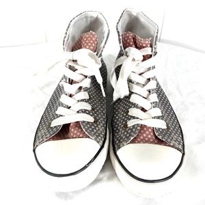 ATMOSPHERE stars print canvas sneaker Sz 6